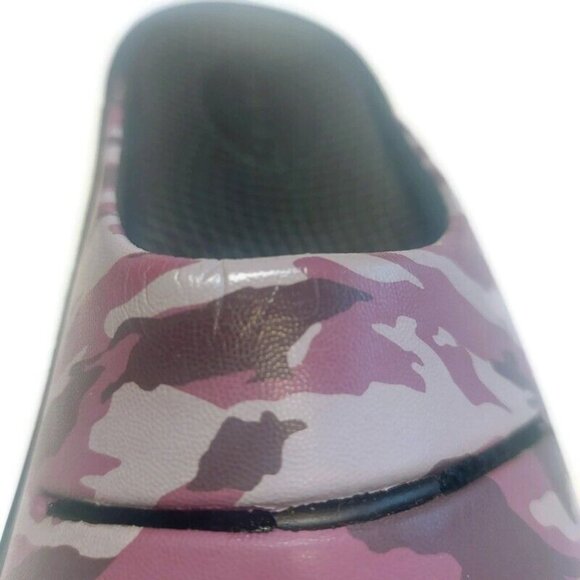 OOFOS Ooahh Limited Recovery Slide Womens Size 5 Pool Sandal Purple Camo - Picture 4 of 11